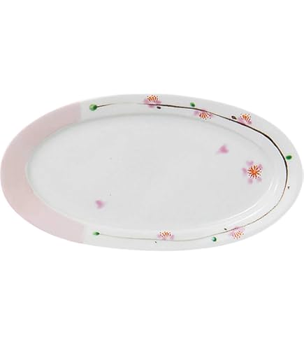 Amazon.co.jp: 有田焼 一峰窯 絵変り 楕円 豆皿 セット 57101 : ホビー