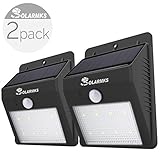 Solarmks SJ-0208 3.7V Portable 18650 Li-ion Battery 8 LED Motion Sensor Outdoor Solar Lights, Black,