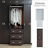 JKプラン Celeste ロッカーシリーズ　ハンガーチェスト ホワイト fr-065-wh