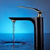 awxjx Washroomシンクミキサータップ銅バスルームホワイトBakingペイントWash面プレートSit単一穴Ceramicsホットとコールド