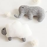 ベビー 赤ちゃん おもちゃ の 手作りキット ゾウとヒツジのガラガラ がらがら
