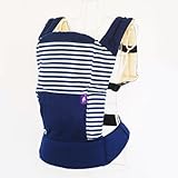 【正規代理店1年間保証付】 Cappy Baby Carry キャッピー ベビーキャリー 抱っこ紐 Babaslings ババスリング Navy Border ネイビーボーダー
