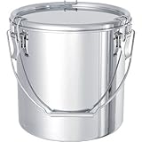 日東 ステンレスタンク テーパー付吊下げ密閉タンク(フタ付) 10L TPCTB24