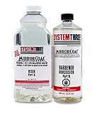 System Three 0500K44 Clear MirrorCoat Self-Leveling Bar and Tabletop Coating, 3 quart Bottle [並行輸入品]