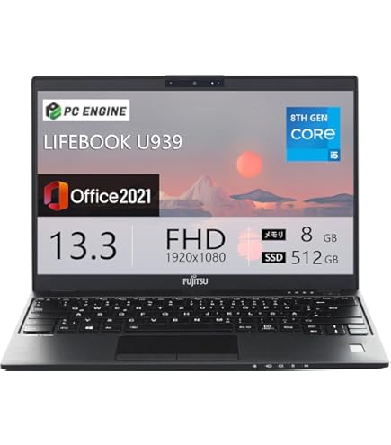 Amazon.co.jp: 【整備済み品】軽量薄型ノートパソコン富士通LIFEBOOK