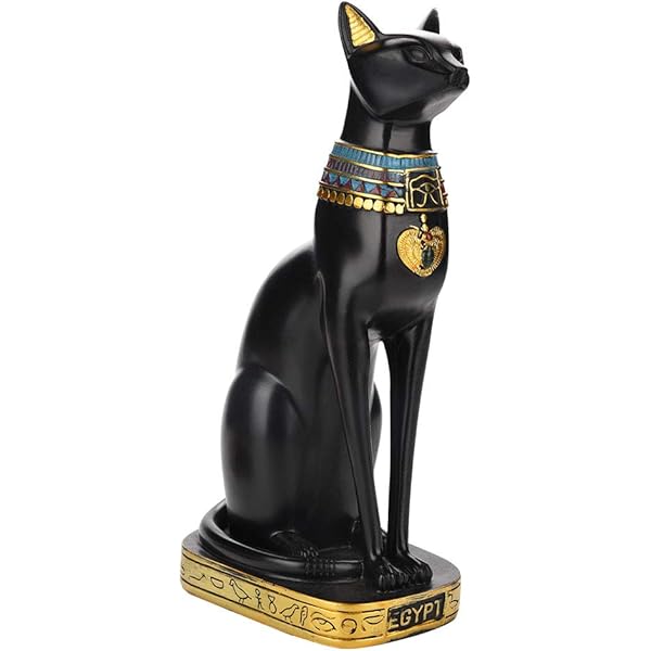 Amazon.co.jp: エジプトの猫の女神、バステト猫収集可能な猫の女神像と 