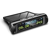 Amazon セイワ Seiwa 車用 時計 ソーラー電波クロック ブラック W661 車 バイク 車 バイク