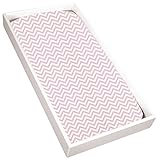 Kushies Baby Change Pad Terry Sheet, Pink Chevron by Kushies