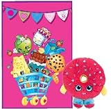 Shopkins D'lish Donut Cuddle Buddy Scented Pillow and Plush Full Size Blanket - 2 Piece Set [並行輸入品]
