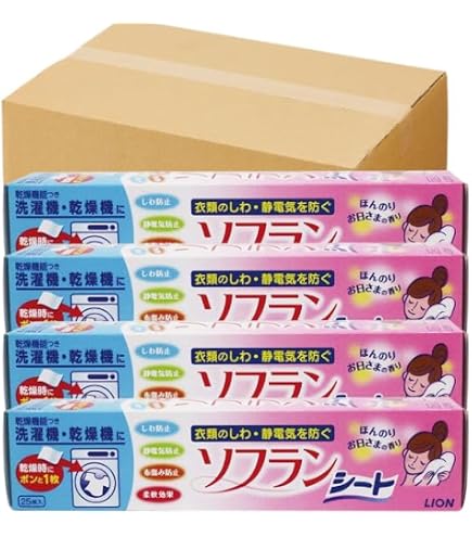 ライオン ソフランシート Amazon | 【まとめ買い】乾燥機用ソフラン 