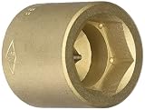Ampco Safety Tools SS-1/2D27MM Socket, Standard, Non-Sparking, Non-Magnetic, Corrosion Resistant, 1/