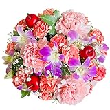 花金・高岡本店　（敬老の日限定アレンジメント①　洋ラン＆カーネーション　ＫＲ　日時指定便）　ベストセラー１位獲得商品　ギフト　誕生日　結婚記念日　　お祝い　還暦　母の日　花　花束 　ハーバリウム　プレ