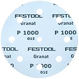 Festool 497180 Granat P1000 Grit Abrasives for Ets 125/Ro 125 Sanders, 50-Pack by Festool