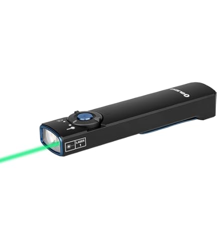 TrustFire Mini X7 Flat Flashlight - Rechargeable, 750 Lumens, With Laser Distance Meter & Red Beam