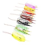 タイラバ スカート ダブルフック付 7色セット 14cm 2ｇ 交換 仕掛け スペア