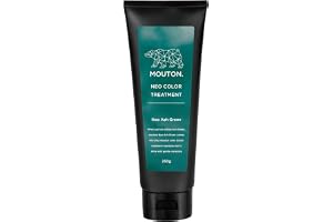 ネオカラーバター アッシュグリーン カラートリートメント MOUTON 250g ヘアカラーケア 緑 [ブリーチケア・毛髪補修]