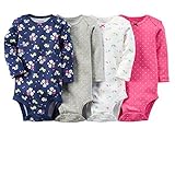 カーターズ Carter's ロンパース ボディスーツ 長袖 4枚組 女の子 綿100% 4-Pack Long-Sleeve Bodysuits 24M (83-86cm) [並行輸入品]