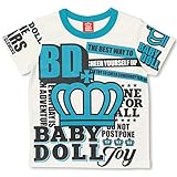 BABYDOLL（ベビードール） メッセージTシャツ 子供服 ベビー 110cm ターコイズブルー