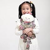 Baby Doll Carrier Mei Tai Sling Toy For Kids Children Toddler Front Back,Mini Carrier,Owl,Dot,Flower