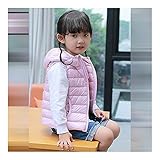 キッズ　秋冬　ベスト　保温　男の子　女の子　防寒　着心地良い　暖かい　ピンク　150