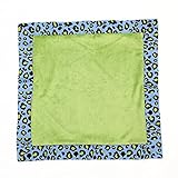 One Grace Place Jazzie Jungle Boy Binky Blanket, Green, Light Blue, Navy Blue and Black by One Grace