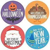 Baby Holidays, Holiday Stickers, Milestone Stickers, My First Christmas, My First Halloween, Baby St