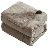 トランパラン タオル ギフト クーベルチュール タオルケット Relax 約140cm×190cm シングル 日本製 (ダークブラウン)