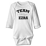 面白い 赤ちゃん Pretty Little Liars Team Ezra 子供服 100%綿 White Size 6 M