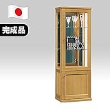 日本製 幅50cm 高さ150 コレクションボード 飾り棚 ガラスケース ナチュラル 完成品
