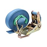 ラッシングベルト 耐荷重0.8t×5m 1本 ラチェットバックル 荷締め機