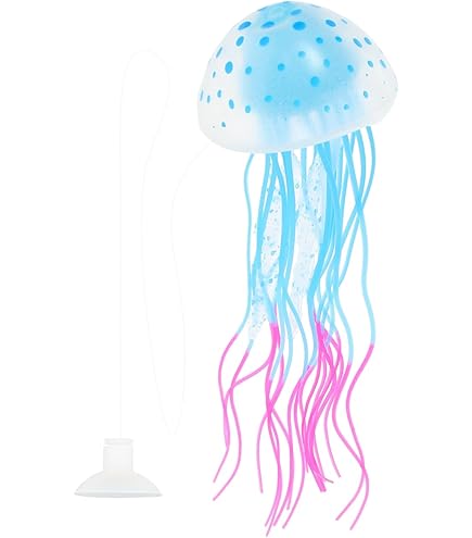 Amazon | siawadeky 人工クラゲ 蛍光 6点セット 混色 かわいい 水槽