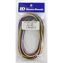 Amazon.co.jp: UL1007 耐熱ビニル絶縁電線 黒白赤黄緑青 各2m AWG22 2m