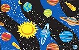 Kid Carpet FE781-22Y Solar System Nylon Area Rug 4' x 6' Multicolored [並行輸入品]