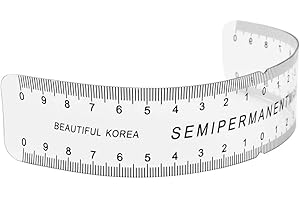 SUPVOX 眉ステンシル定規眉メジャーバランステンプレート半透明タトゥーパーマネント鼻の位置ラジアン定規