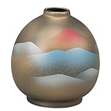 九谷焼 3.5号 一輪生 赤富士