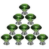 10PCS 30mm Crystal Glass Diamond Shape Cabinet Knob Cupboard Drawer Pull Handle [並行輸入品]