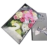 フレグランス ソープフラワー 枯れないお花 クリスマス お祝い お見舞い 誕生日 送別会 入学のプレゼントに (ピンク)