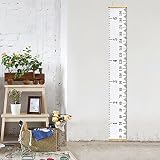 vermogen Hangingルーラー高さGrowth Chart for Baby Kids adolescents roll-up大人の高さ測定チャート7.9 " × 78.7 "壁装飾Grow