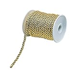 東京堂 フラワー資材 ロイヤルコード6mm (9m巻き) ゴールド RR051919