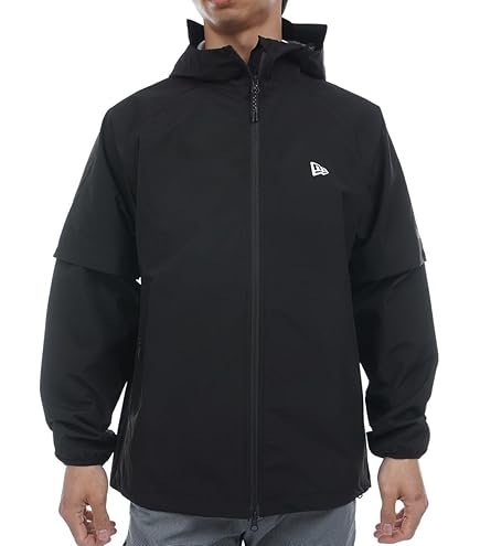 ニューエラゴルフ レインジャケット 2-Way スリーブ ネイビー M レインジャケット 2-Way スリーブ ネイビー | ゴルフ