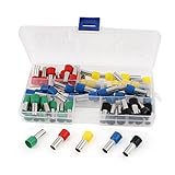 60ピースとDealMuxワイヤー圧着コネクタコードエンドターミナル絶縁フェルール4 AWG