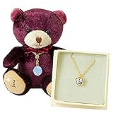 NEW 06月SWAROVSKIきらめくミニテディネックレス