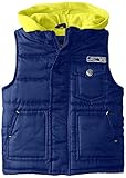 iXtreme Little Boys' Toddler Solid Vest with Fleece Hood Navy 4T [並行輸入品]