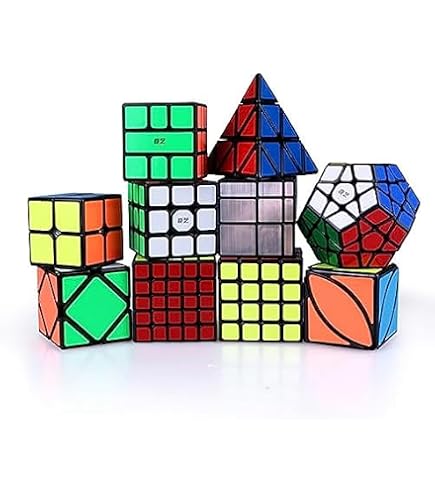 Amazon | 8点 スピードキューブセット 3×3 4×4×4 2×2 マジックキューブ 