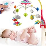 Cartoon Baby Lullaby Nursery Crib Cot Musical Mobile Animal Songs Bedtime Bed Bell Toys by COFFLED
