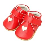 NONO(ノノ) ファーストシューズ ベビーシューズ 1歳/1歳半 女の子 ハート/Red 12.5cm