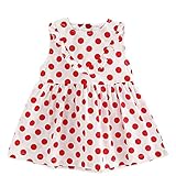 Dizoon 春夏 子供 ベビー キッズ 女の子 ワンピース ドレス スカート 可愛い服 ボヘミア 白 80 85 90 100cm 6-36ヶ月