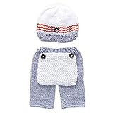 Zhhlinyuan Fashion Baby Outfits Crochet knit Costume Set for Newborn Baby Boys Girls 2164