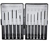11 Piece Precision Screwdriver Set - Phillips Flat and Awl Kit with Storage Box [並行輸入品]