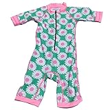 PS BABY　つなぎラッシュガード　ガールズ　UVカット加工 マーガレット (M)